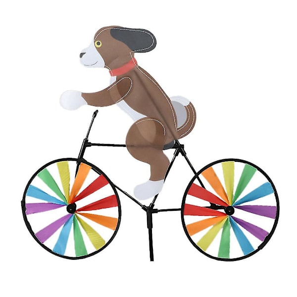 Trädgårds Vindspinnare Katt Hund Cykel Regnbåge Vindhjul Vindmölla Utomhus