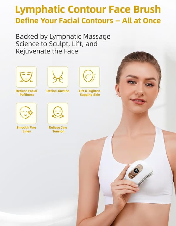 Ansiktsmassageborste – Ansiktsformande Ansiktsmassager – Vit