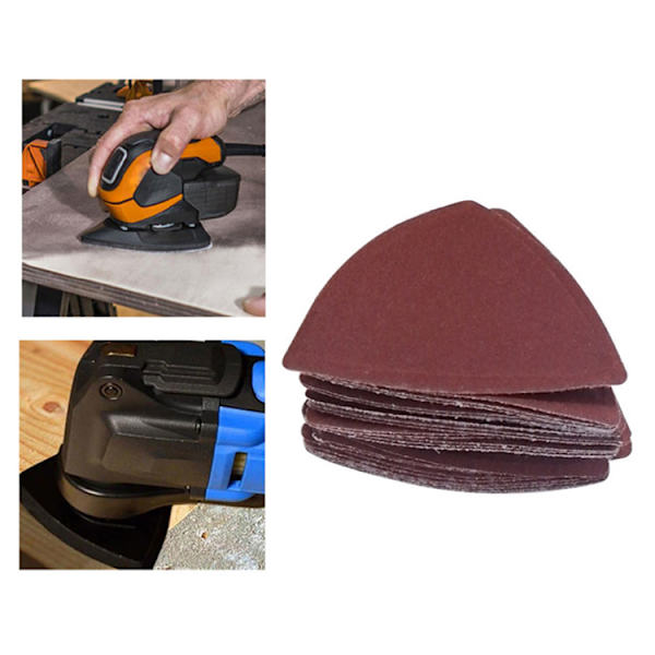 51 stk. Universal Triangular Sanding Pads - Velcro Strap, til Osci