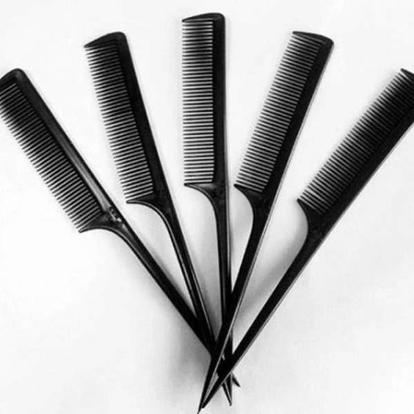 10 stk (sort)Praktisk håropretning Salon kam hår lige