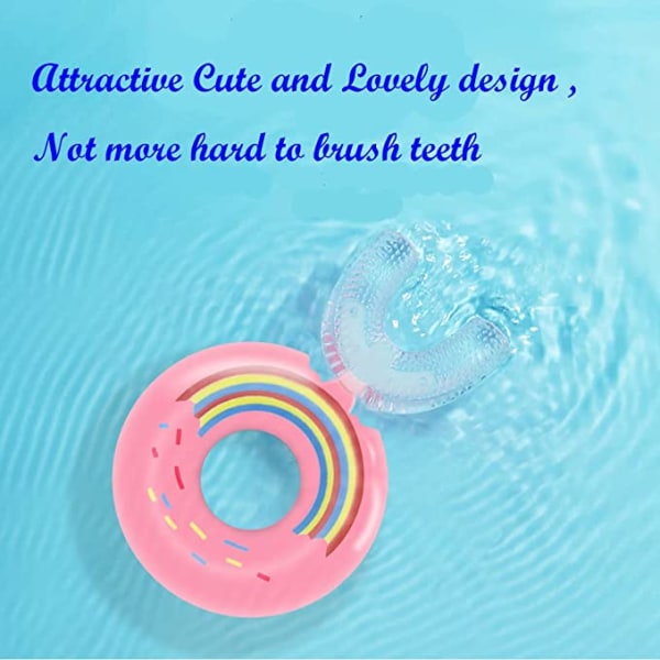 4 pakkausta lasten hammasharja, elintarvikelaatuinen silikonipää, Lovely Kids 360