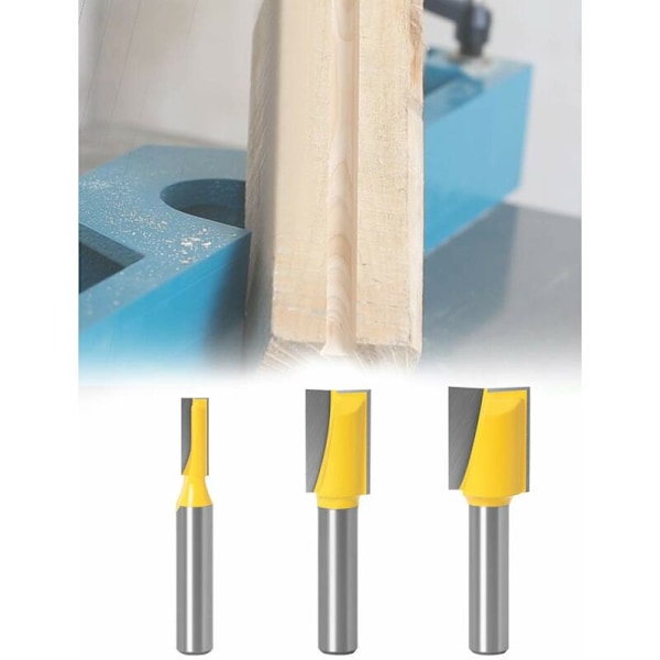 8 mm raka fräsar Router Bit Träbearbetning Trim Mönster