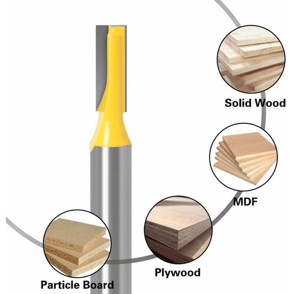 8mm lige fræser bits router bit træbearbejdning trim mønster