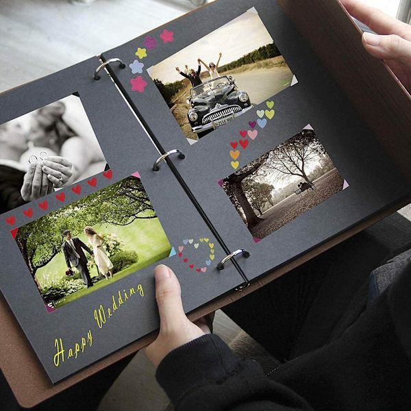Scrapbog Album Læder Fotoalbum Scrapbog Album Stor Ha