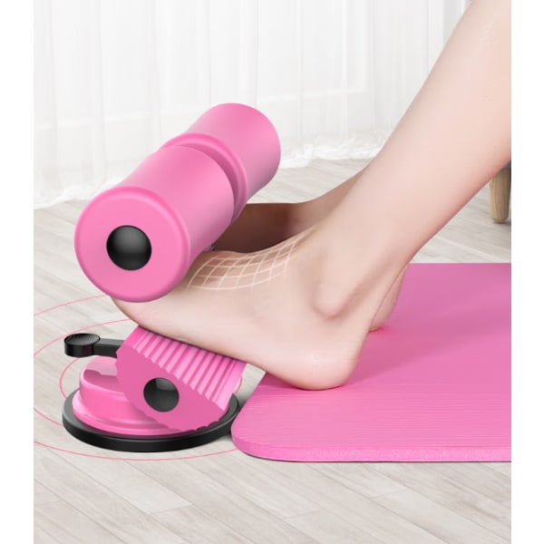 Rosa bærbar sit-up bar hjelpemidler, sit-ups magehjelp,