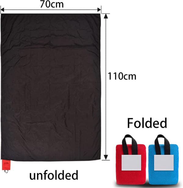 2 stk Sandproof Piknikmatte 70 * 110cm Vanntett Strandmatte fo