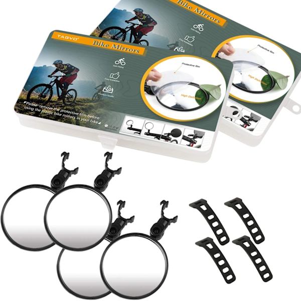 Cykel Spejle, 4stk Cykel Cykling Bak Spejle Justerbare