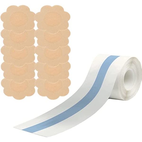 Bra（Blue）-Breast Tape Bra Invisible Breast Self Adhesive Straple