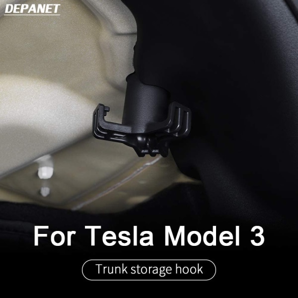 Tesla Model 3 bagasjeromskrok tilbehør for 2016 2017 2018 2019 2