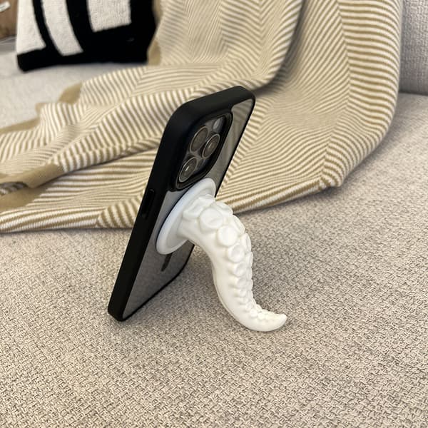 Skrivebords mobiltelefonholder Hvit