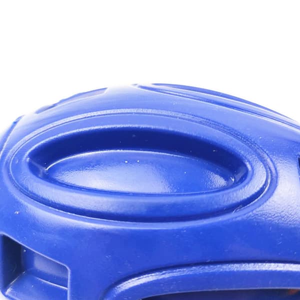 Blå Molar Bite Resistant Cleaner Rugby Sound Ball