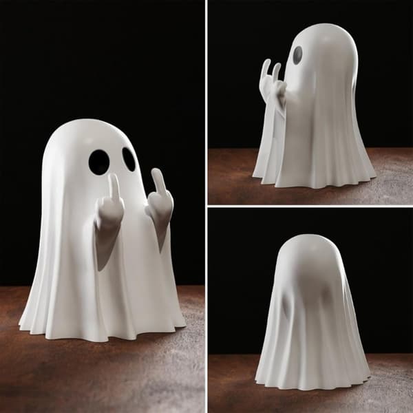 Halloween Dekoration, Spøgelse Resin Langfinger Figur
