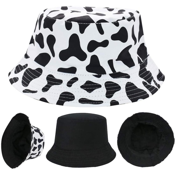 Vinterhatter for kvinner Faux Fur Bucket Hat Leopard Print Buck