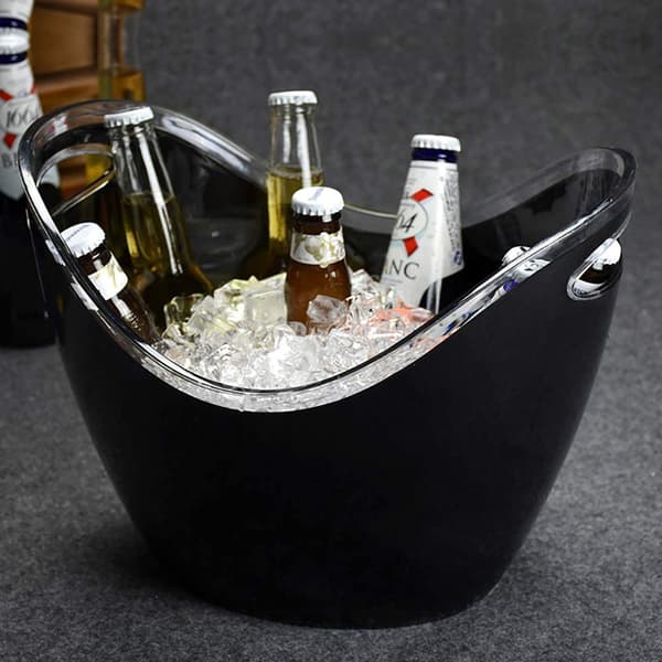 Isspand 3,5 l i sort plast Ideel til vinflasker, cha