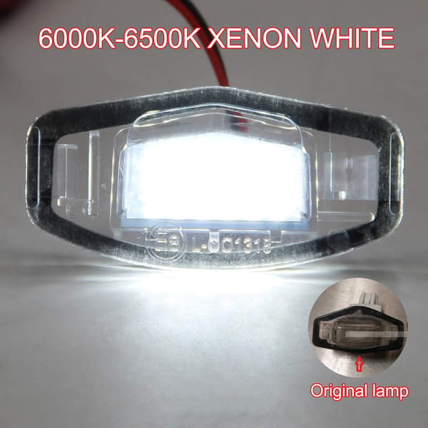 2 stk. LED bilskiltlys pærer Super Bright CanBus N