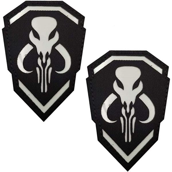 Sæt med 2 Mythosaur reflekterende patches - Star Wars patches - med