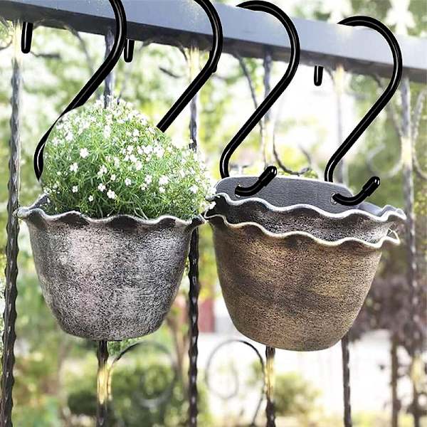 12 st S-krokar små S-krokar metallkrokar metallklädkrokar bonsai