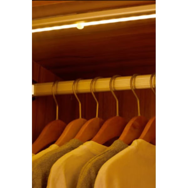 Skab Lys, 3 stk. Skab Lampe, 7 LED Lys, Trådløs, USB Genopladning