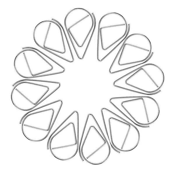 100 stk. Papirclips, holdbare & rustfrie papirclips