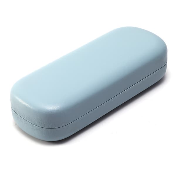 PCS (Blå) Hard Glasses Case, PU Leather Glasses Box, Portable Prot