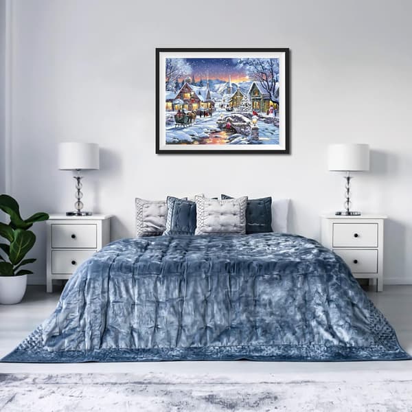 Jule diamantmalingsett for voksne, vinter 30x40cm 5D Dia