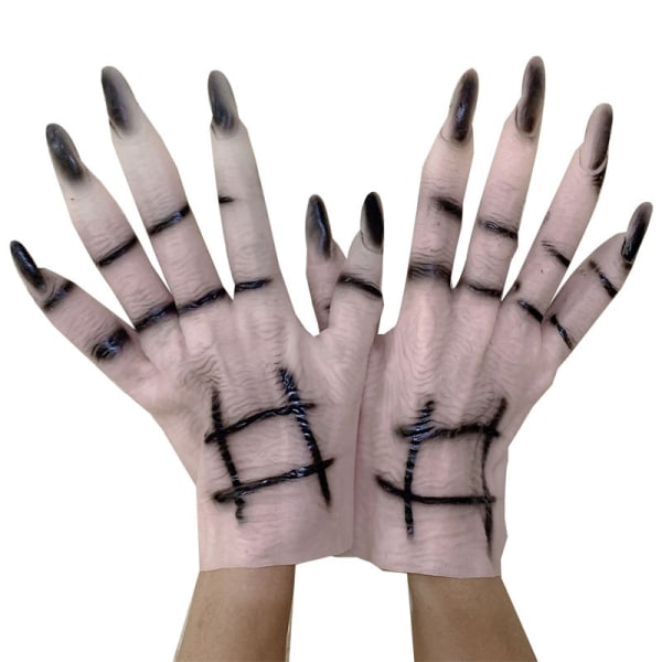 Halloween Gloves Ghost Gloves Halloween Holiday Props Horror Fem