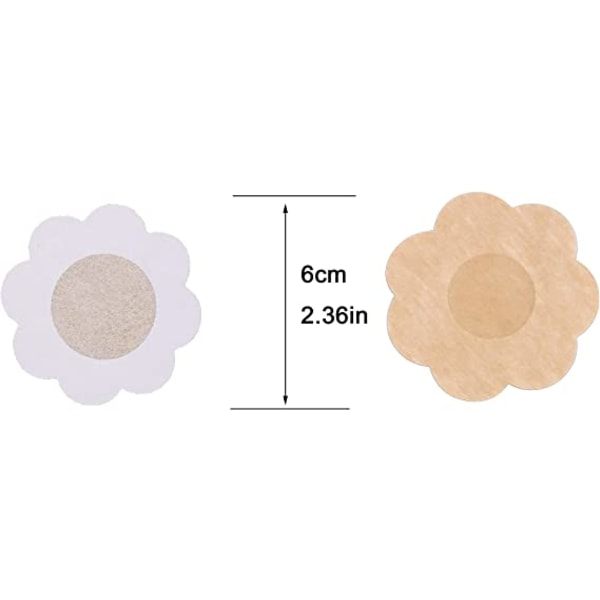 80 stk engangsblomster brystvortedeksel, komfortabel d