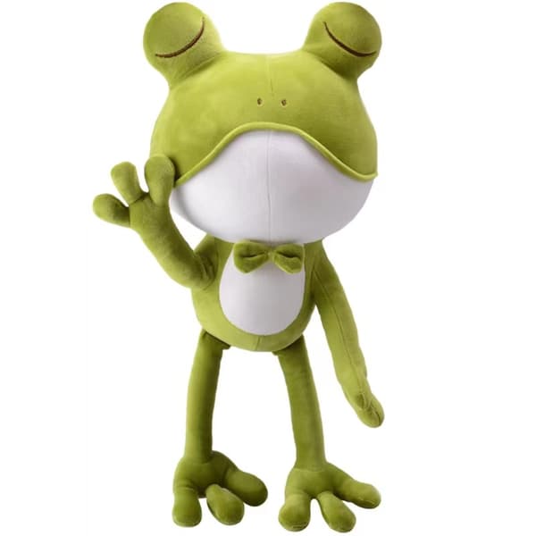 55cm Söta Plush Grön Groda, Grön Groda Docka, Fylld Kudde