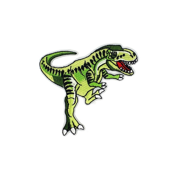15 stk Broderede stofklistermærker Tyrannosaurus rex dinosaur embr