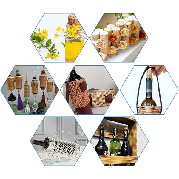 10-pack T-formade vinstoppare, korkpropp, återanvändbar T-formad
