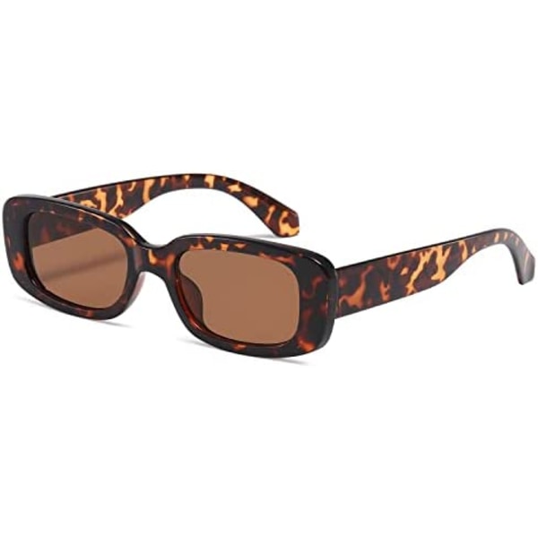 Solbriller med lille stel Simple square (leopardprint), solbriller