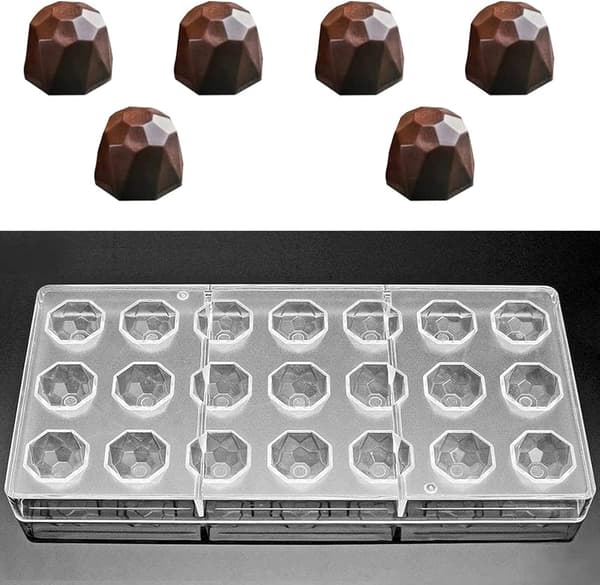 Transparent Chokladform, Klar Plast Godisform, För