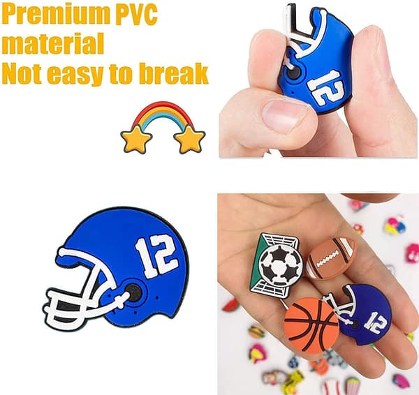 Hooves Charm Assorted Random Designs 100 st PVC-tillbehör för