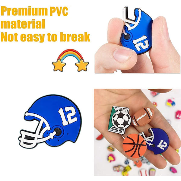 Hooves Charm Assorted Random Designs 100kpl PVC-tarvikkeet