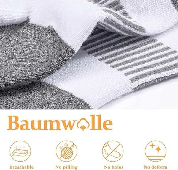 4 par lave sokker for kvinner menn usynlig antisklisport bomull
