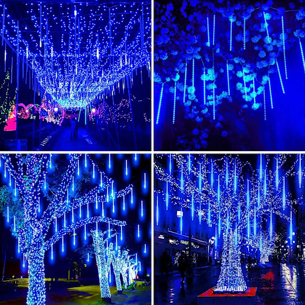 Jouluvalot Ulkona Puu Lunta LED Valot 30cm 8 Putkea,