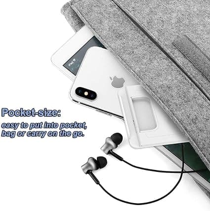 (2 stk.) Bærbar iPhone stander (sort og hvid), Universal multi-vinkel mobiltelefon stander