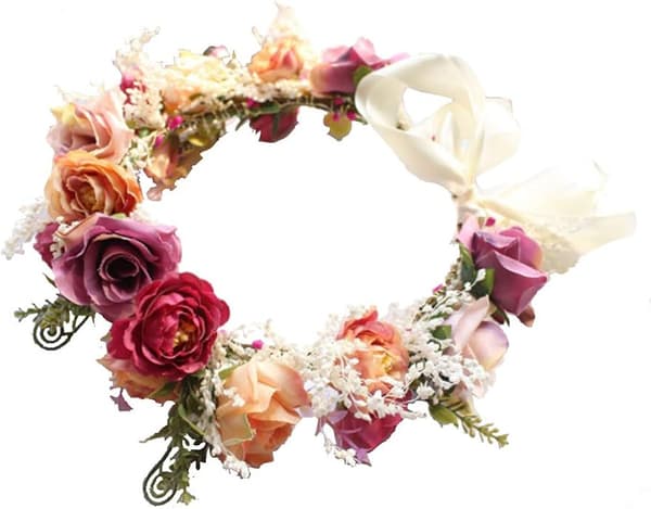 Fehovedbånd til kvinder - Blomster - Blomsterkrans - Blomsterkrans