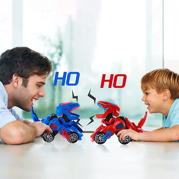 Transformerande dinosauriebil leksaker, transformerande dinosaurie LED-bil