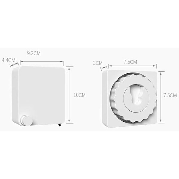 Utomhus Retractable Klädstreck Väggmonterad Utdragbar Klädstreck Lätt Installera 4.8m Rostfritt Stål Justerbar Klädstreck Maximal Belastning 20kg för Inomhus Balkong