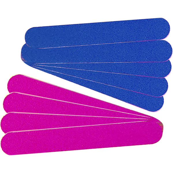 100 stk. Mini dobbeltsidede neglefile 180/240 Grit, Professionelle