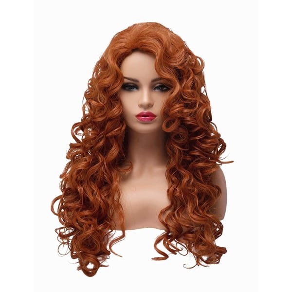 Eurooppalainen ja amerikkalainen kiharat hiukset Prinsessa Mesa Red Hair Curly Wa