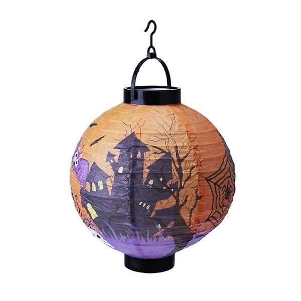Halloween-paperilyhty Kannettava Riippuva Lyhty Loistava Teema P