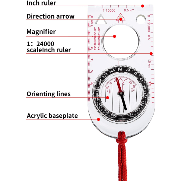 6-delt vandrerygsæk Compass Navigation Rygsæk Compass Orie