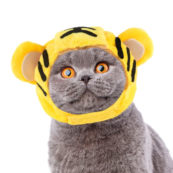 PET Sun Flower hat Doggy Pussycat Banan hovedbeklædning Tiger Headset T
