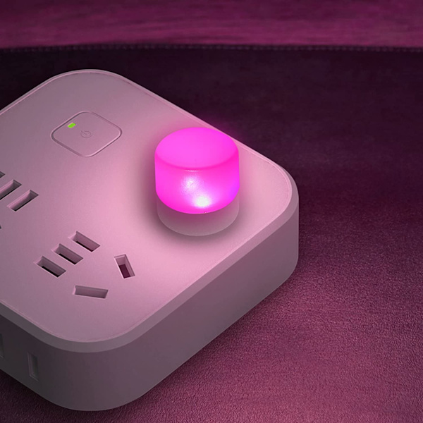 Mini USB-nattlys, kompakt LED-pære, bærbar belysning, Ambie
