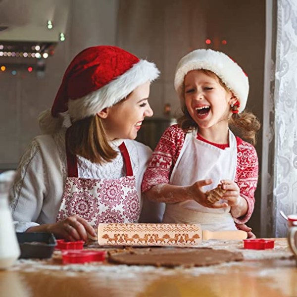 Julklappar präglade rullar och träpräglade rullar