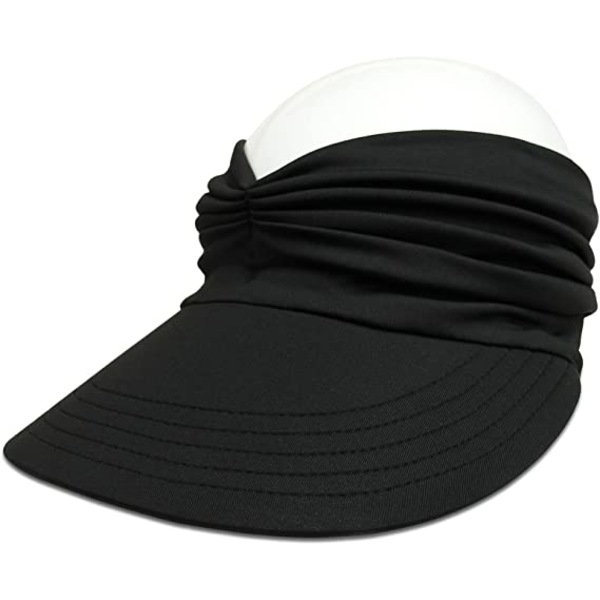 Dame Sol Visor Hat Bred Brede Kremmen Sommer UPF 50+ UV Beskyttelse