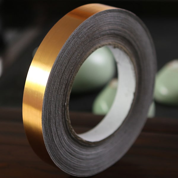 Keramisk flis muggsoppsikring gap tape flis gap tetningsbånd vanntett folie stripe sølv gullfelger（L）