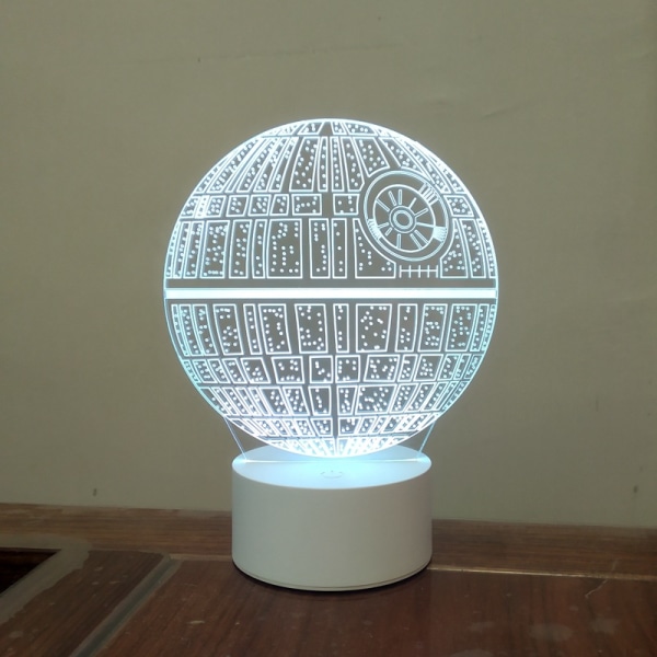 1 stycken Basket 3D Nattljus Födelsedagspresentlampa, tänds